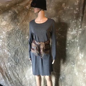 J.Jill gray, unconstructed, swing style dress, M